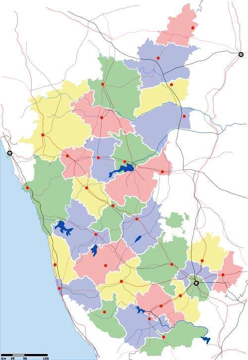 Karnataka 30 Districts